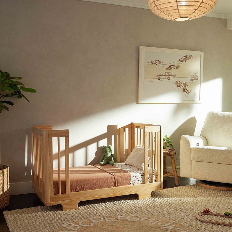 Yuzu 8-In-1 Convertible Crib With All-Stages Conversion Kits, Natural