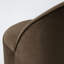 Chaise rembourrée entièrement assemblée en velours avec roulettes cachées (ensemble de 2)-131404753