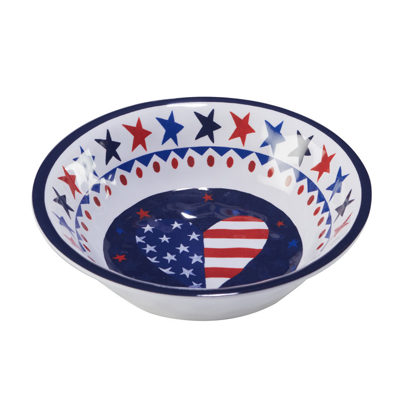 Certified International Stars & Stripes   5Pc Salad/Serving Set