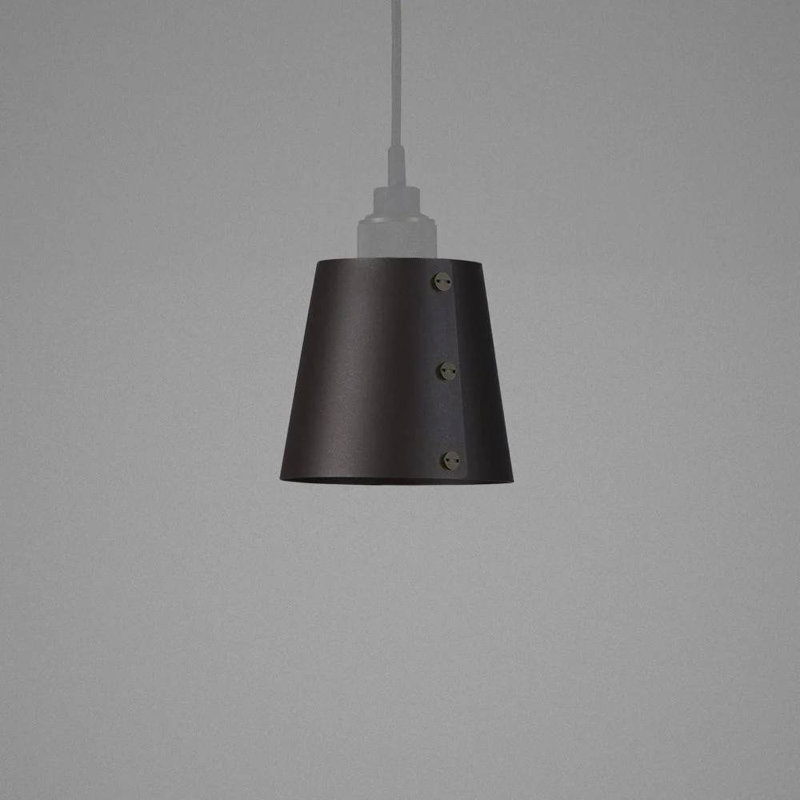 Pendant Shade, 5.12" H x 5.51" W x 5.51" D, Graphite