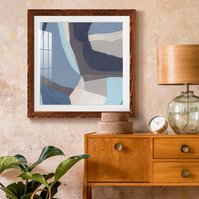 «Blue Chrysalis I-Premium», reproduction encadrée prête à être accrochée