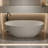 69'' Freestanding Orange Solid Surface Soaking Bathtub With Overflow And Pop - Up Drain, Resin Stone, Easy To Clean, Smooth Touch, Ergonomic Design For Relaxing Bath Bathtub, Maintenance Wear