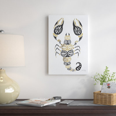 " Gold Balck Scorpion " by Cat Coquillette