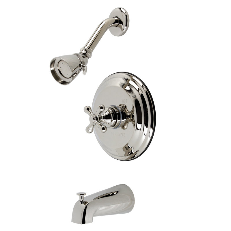 Kingston Brass Restoration Single-Handle Pressure Balanced Tub and Shower Faucet, Oil Rubbed Bronze