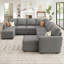 Canapé-lit modulaire avec repose-pieds Caren-115354295
