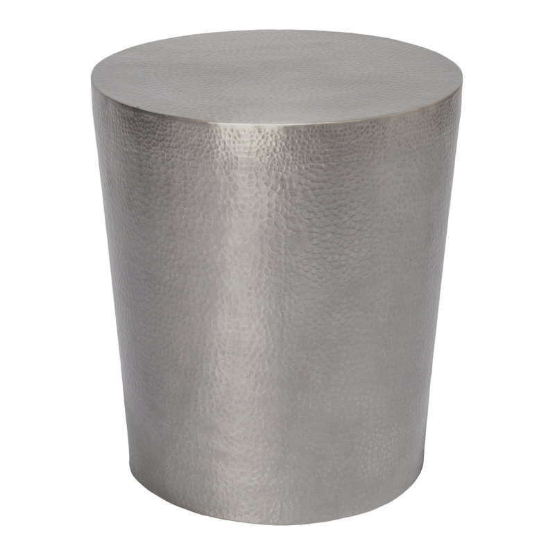 Ingot Accent Stool, Raw Sterling