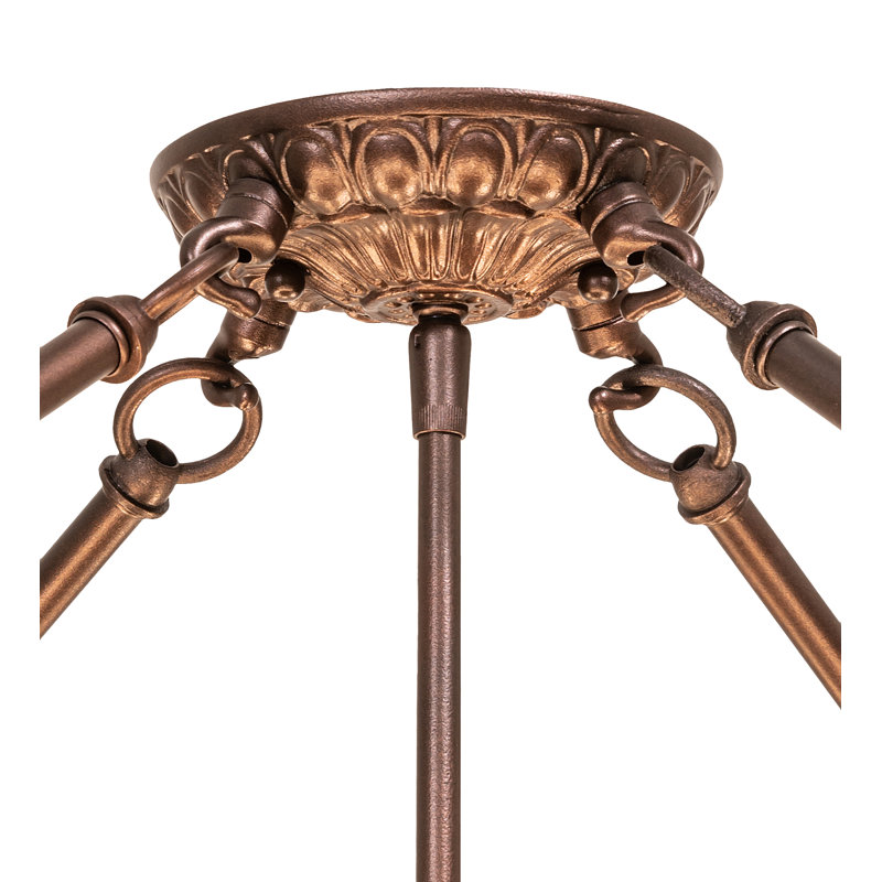 Meyda Tiffany & Stained Glass 8 - Light Semi Flush Mount