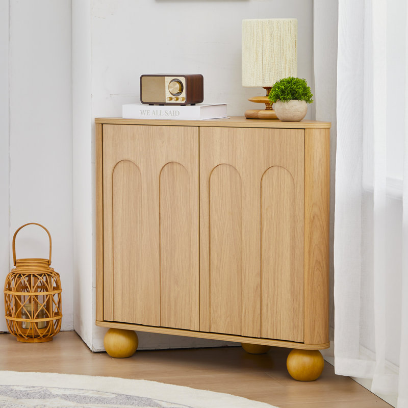 31" Corner Accent Cabinet, Yellow