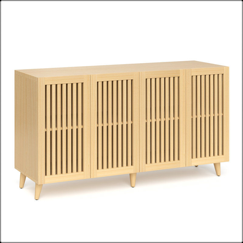 Buffet 4 portes avec panneaux grillagés