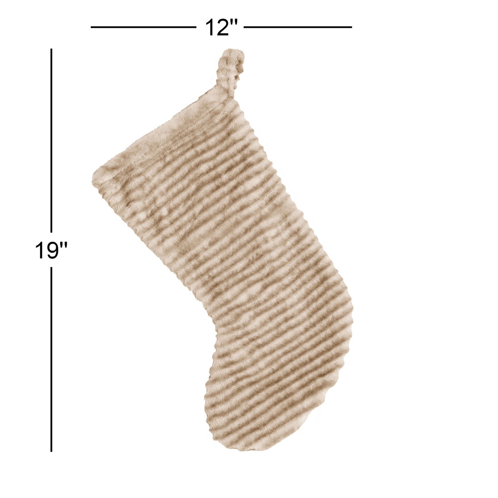 Tinsel Plush Stocking