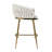 26'' Counter Height Bar Stools Velvet Kitchen Island Counter Bar Stool With Hand- Wave Back,Golden Chromed Base And Footrest (Beige)-730704098