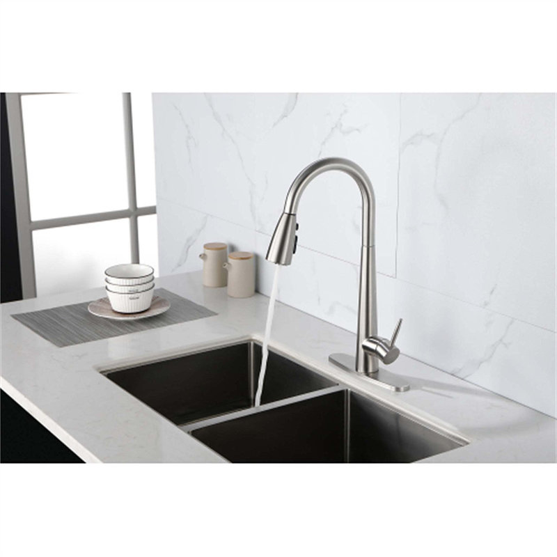 Red Cloud Pull Down Kitchen Faucet, Silver