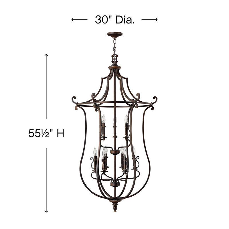 Kenny 9 - Light Lantern Geometric Chandelier