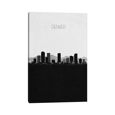 «Denver, Colorado City Skyline» par Ayse Deniz Akerman - impression sur toile tendue