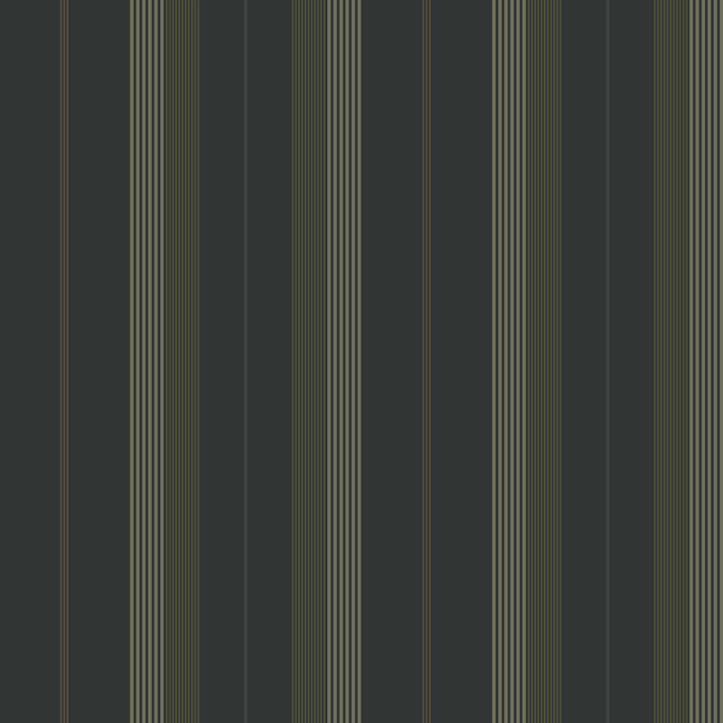 Ester Herrgard Stripe Wallpaper, Dark Green