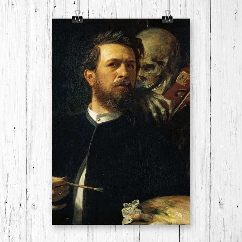 Arnold Bocklin - No Frame Painting, 42cm H x 29.7cm W