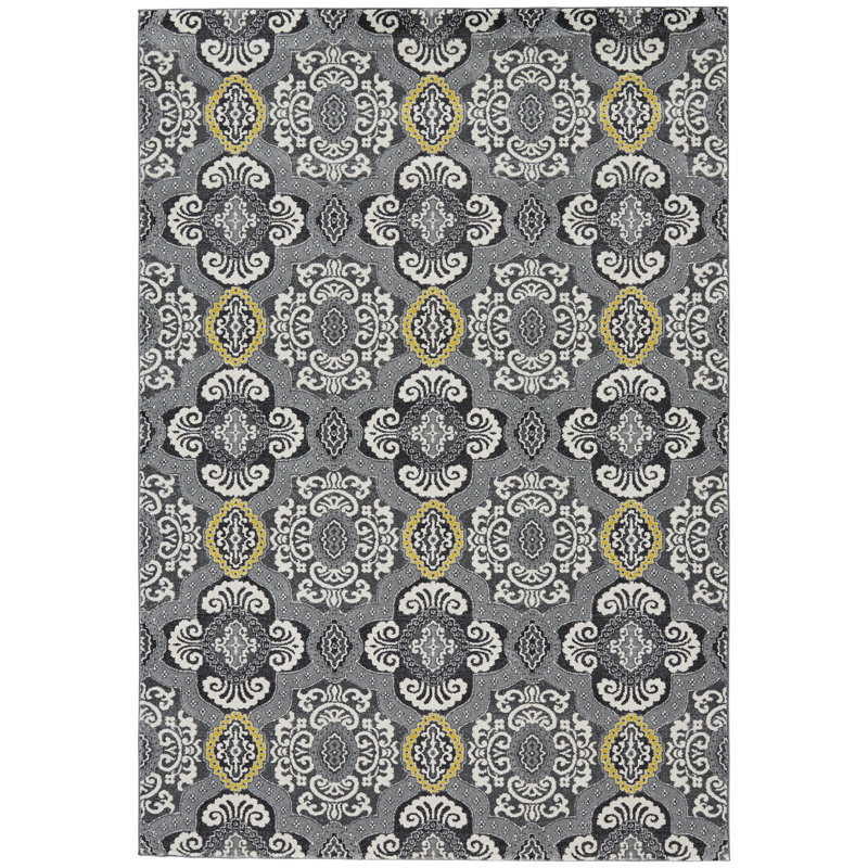 Tapis gris Cordes, Rectangle 10 pi x 13 pi 2 po