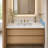 21.25" White Quartz Stone Vanity Top Side Splash