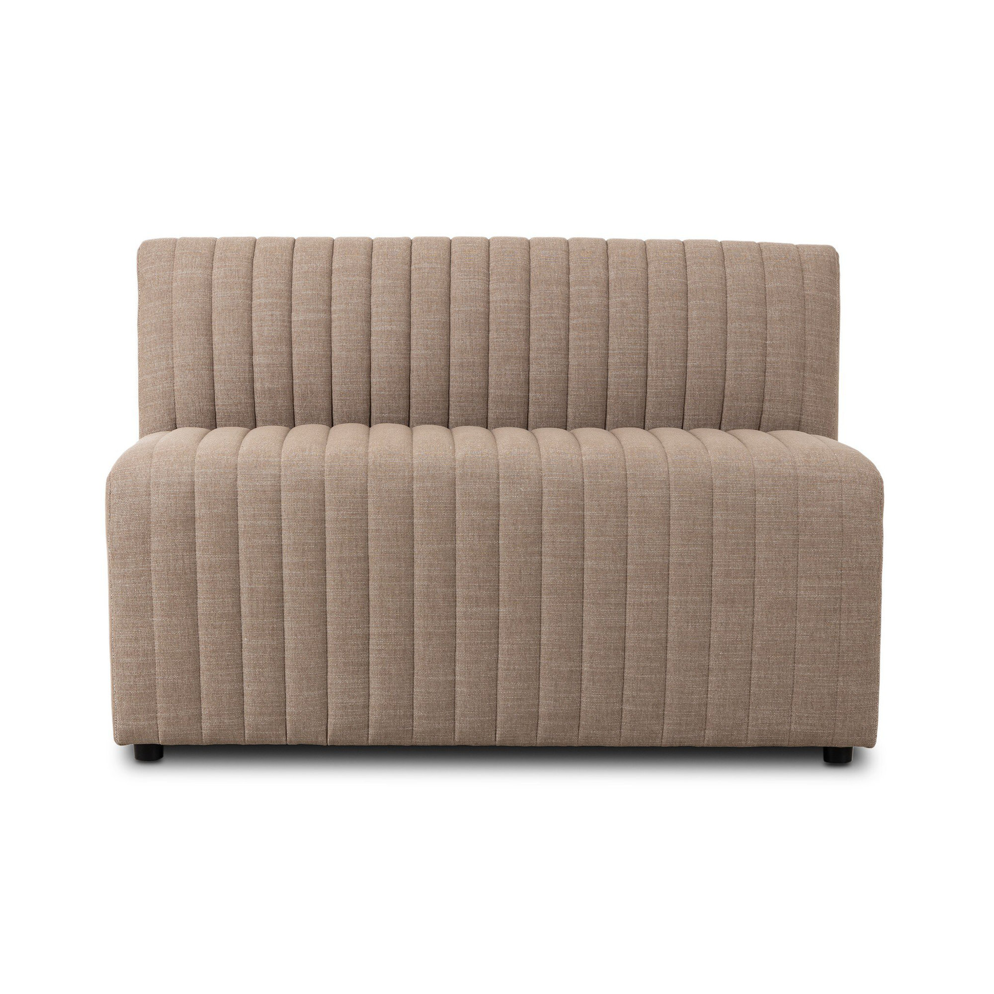 Brandt Bench, 31.5" H x 49" W x 28" D, Crypton Nomad Taupe Polyester Blend