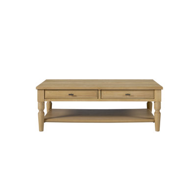 Deemston Drawer Cocktail Table - Cashew