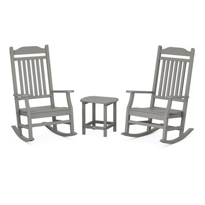 Ensemble de chaises berçantes 3 pièces Cottage