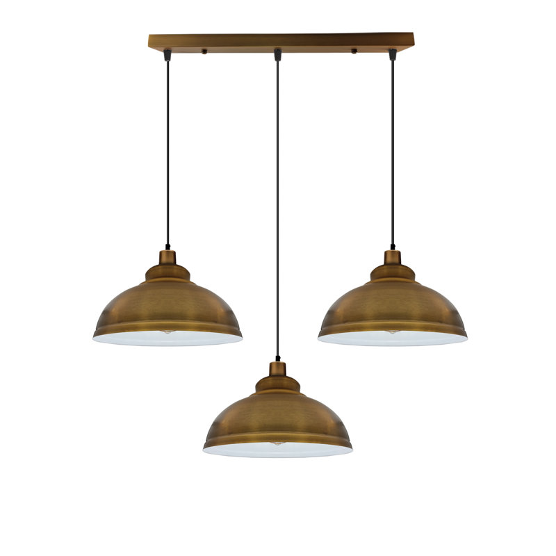 Gaughan 3 - Light Brass Pendant, No