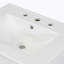 Ensemble de meuble-lavabo simple 24,2 po avec plateau en céramique Sarjeet-2007654914