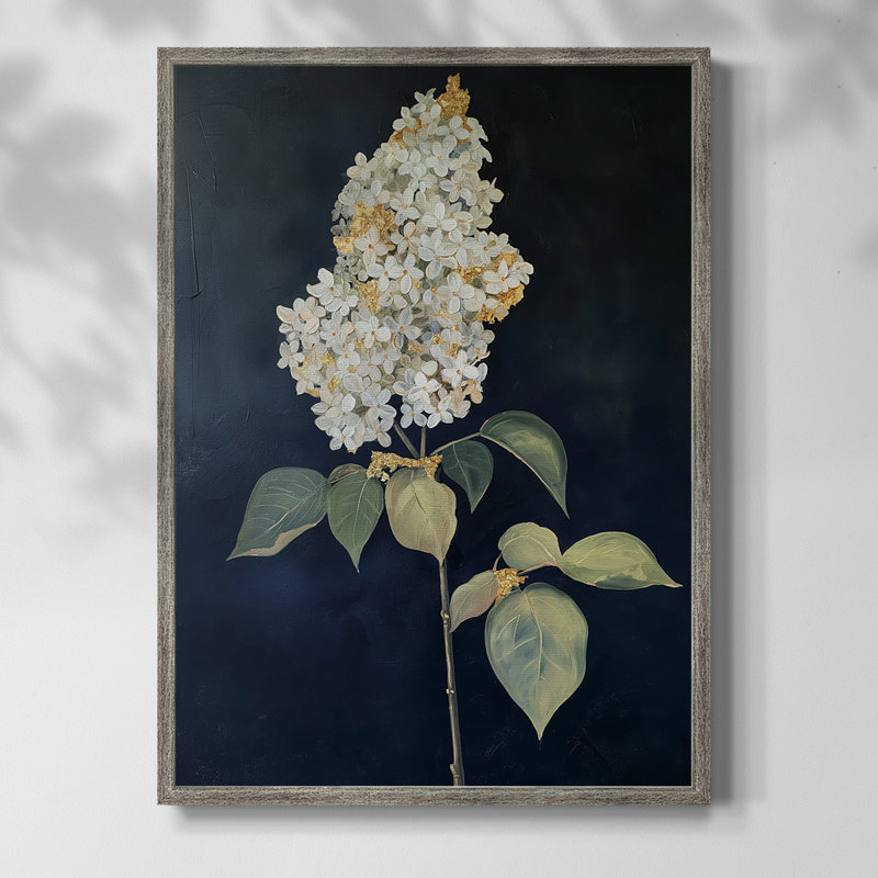 «FLORAL Series CLxxvi», reproduction encadrée - bois massif, H 11 po x l 9 po