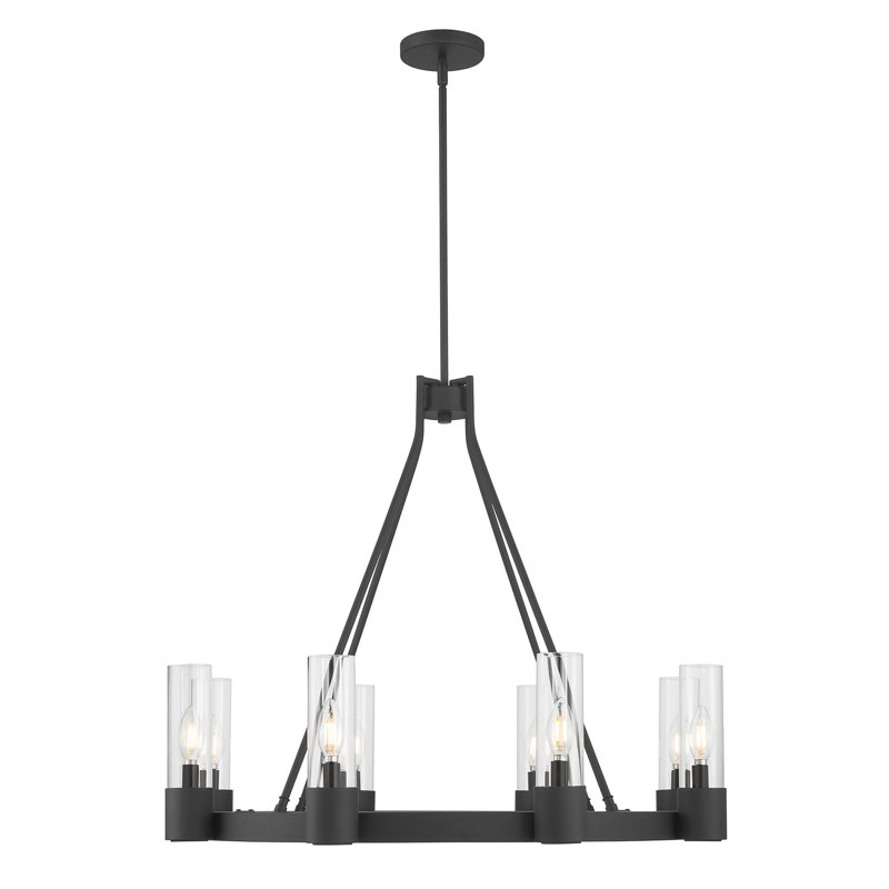 32" Wide 8-Light Chandelier