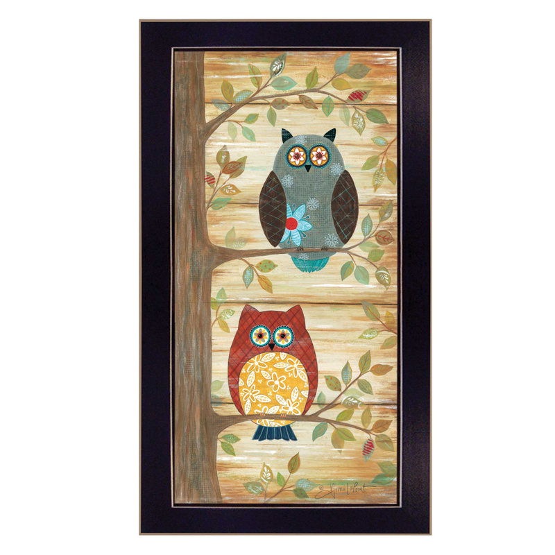 « two wise owls »-cadre photo, impression sur papier