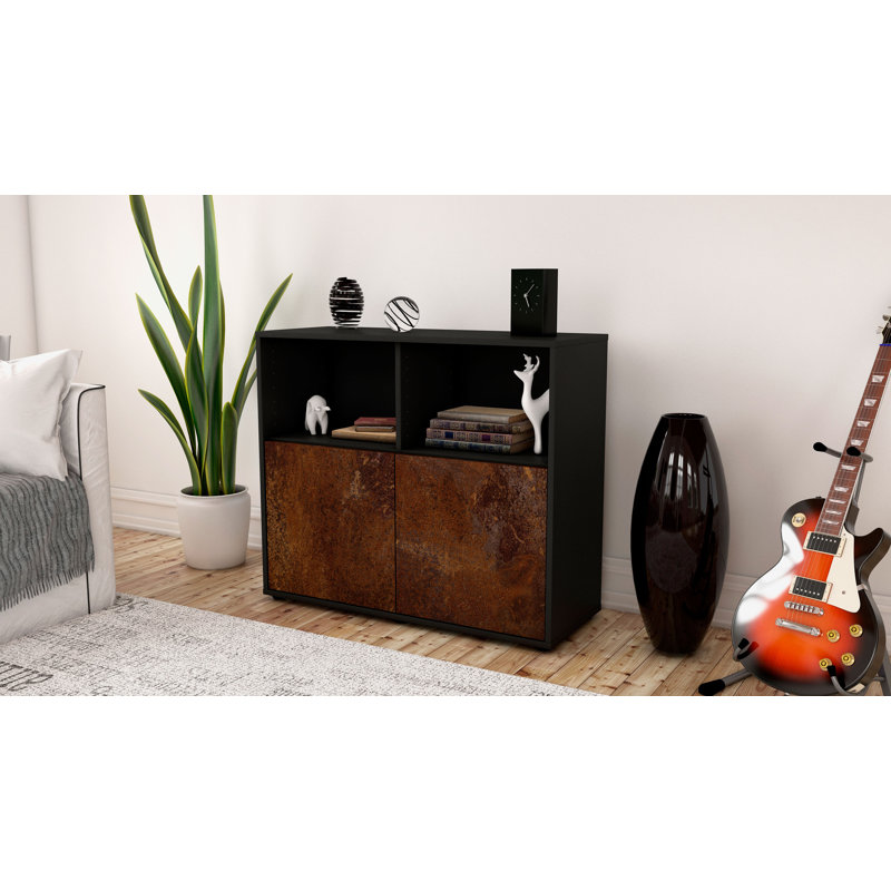 Raleigh 92cm Sideboard, Anthracite/Rust