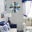 Leaf-Shaped Novelty Large Silent Metal Wall Clock