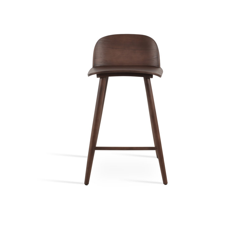 Janelle Bar & Counter Stool, Bar Stool (29.5" Seat Height), Walnut