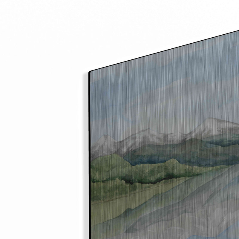 «Mirror Lake I» par Grace Popp, art mural en métal, H 16 po x l 12 po