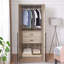 Wardrobe Closet In Rustic Gray