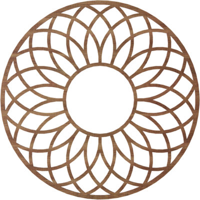 Médaillon de plafond en bois ajouré Cannes