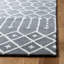 Tapis gris en laine / viscose touffeté à la main Zariah-1231013868