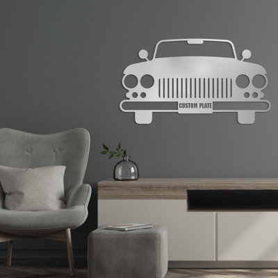 Custom Car Metal Wall Art, Personalized Licence Plate Sign, Classic Automobile Decor for Garage, Man Cave Wall Hanging, Gift for Dad