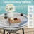 3-Piece Wicker Patio Bistro Set with 2 Gray Chairs & Glass Table, Durable and Stylish for Outdoor Relaxation-2002064147