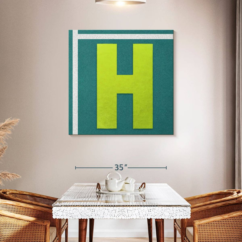 Tennis Court H, 39" H x 39" W