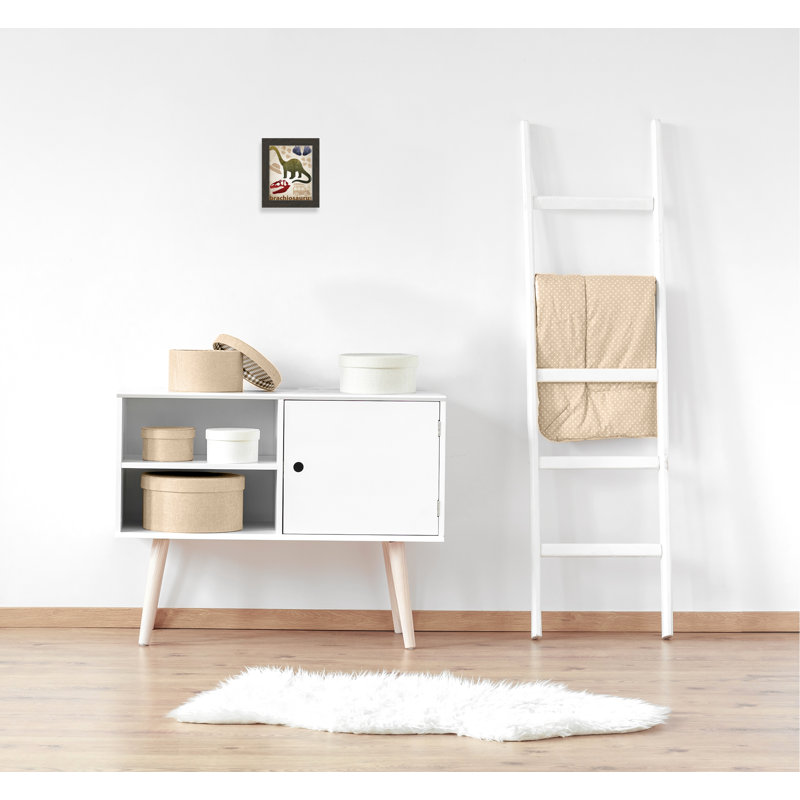 Adhésif décoratif dinosaures-03 ', H 12 po x l 10 po x P 0,625 po, Encadré plat à grain de bois noir