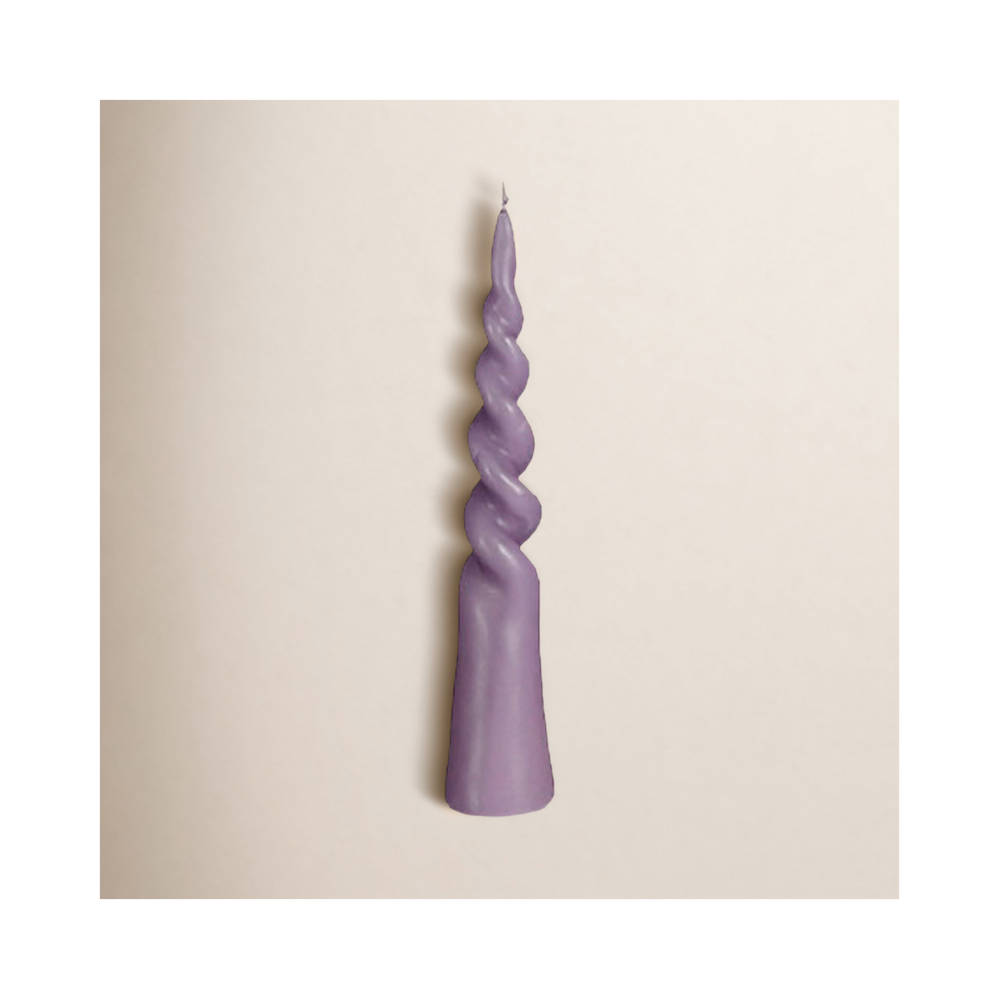 Unscented Taper Candle, Lilac