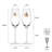 Mikasa Novelty 8 oz. Champagne Flutes