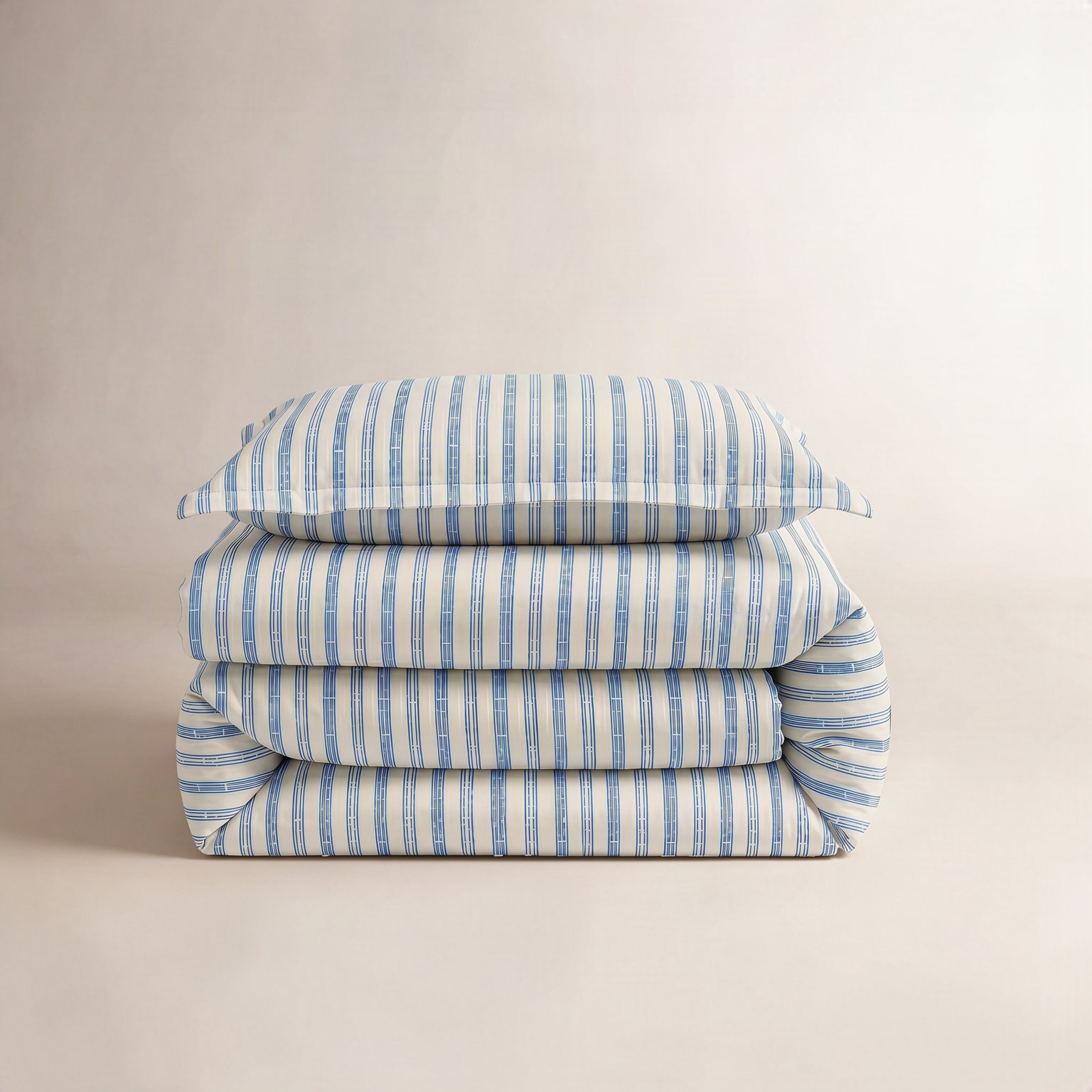 Cobbett Cotton Duvet Cover Set, Twin Duvet Cover + 1 Sham, Blue