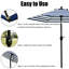 Parasol de marché inclinable 90 po Keiwarren-227791538