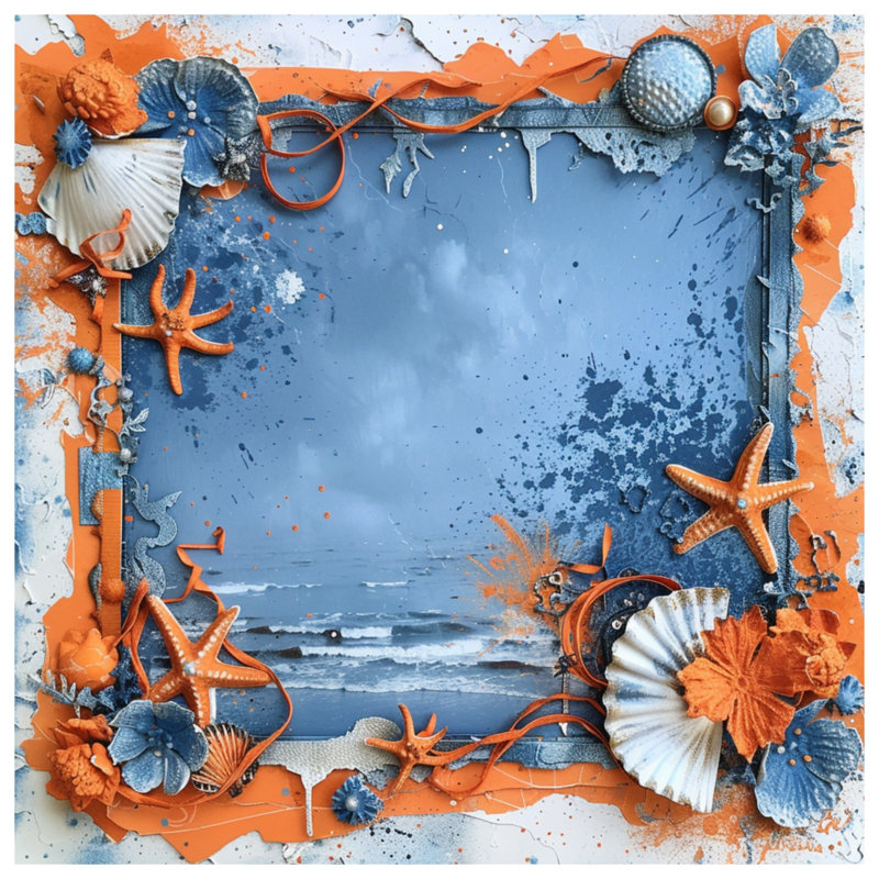Tapisserie murale bord de mer - décoration murale nautique, 51in H x60in W with 4 Grommets