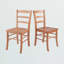 Ensemble de salle à manger en bois de chêne clair brun clair H 29 po x l 29,5 po x P 29,5 po Belknap-94458584