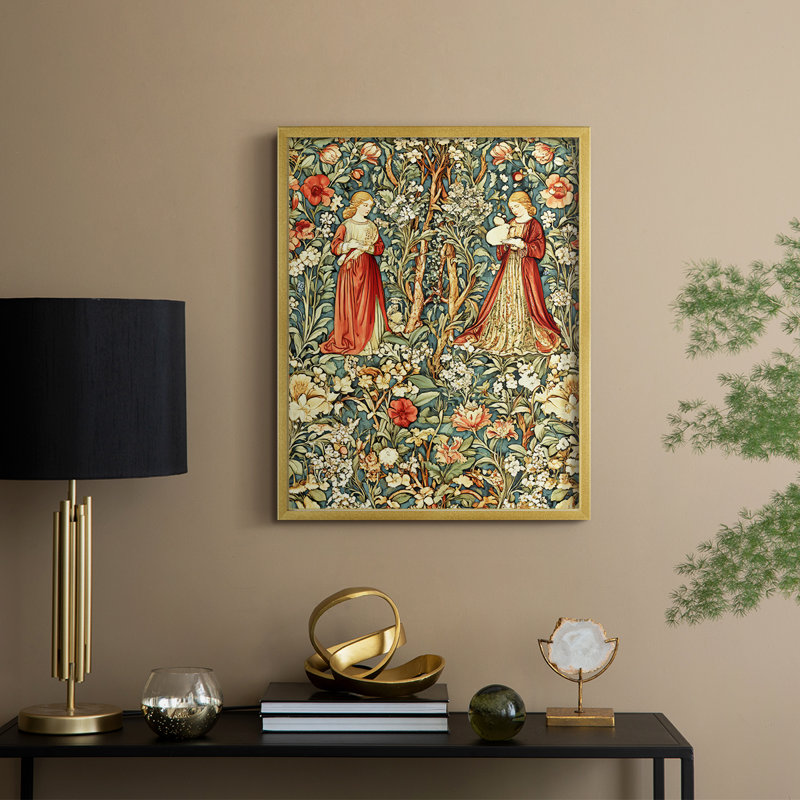 Série DCCCLIV de la série WG-MRRIS - reproduction encadrée de qualité supérieure - prête à être accrochée - aucun clou requis