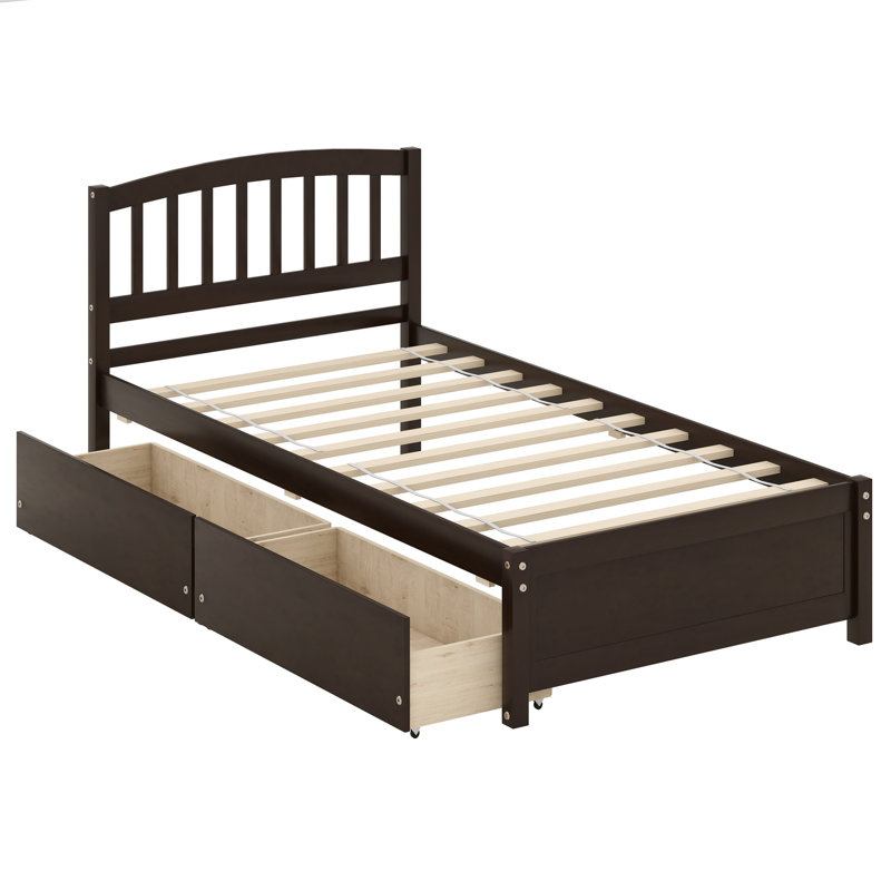 Gailya Platform Bed Storage Bed, Espresso