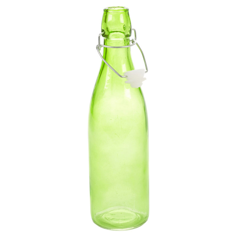Bowmore Decanter, Green, 32cm H x 8cm W x 8cm D